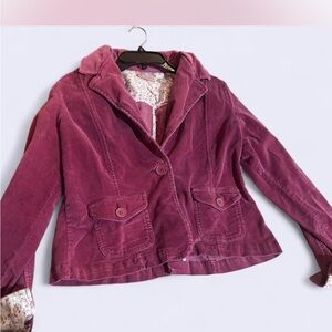 Bill Blass Purple Corduroy Blazer
